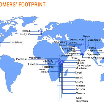 Srishti Software PARAS HMIS clients map customer